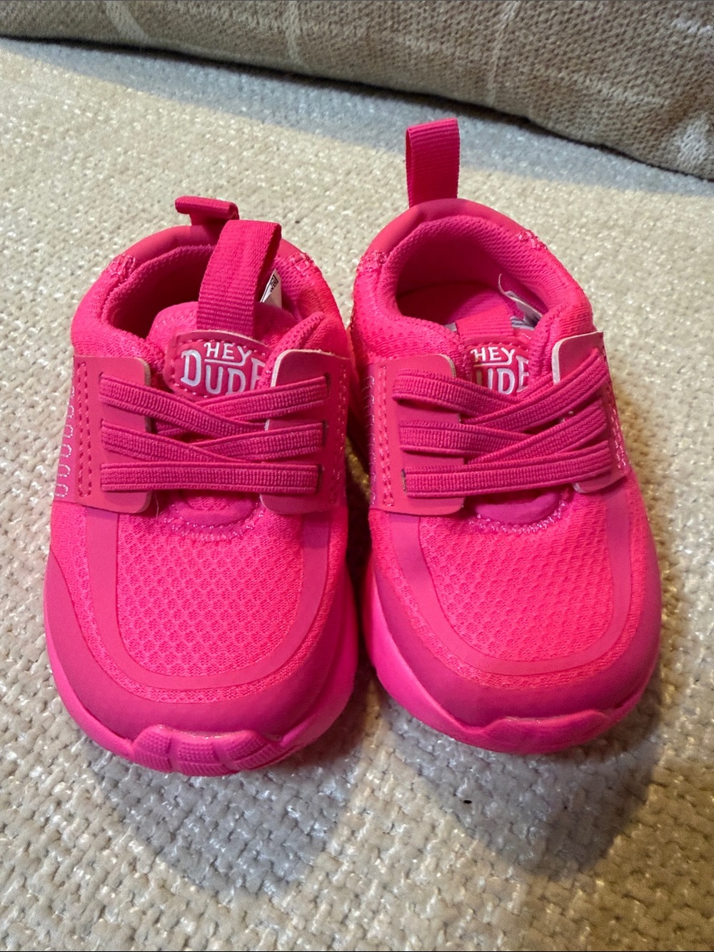 Hey Dude Kids Hot Pink Slip-On Sneakers